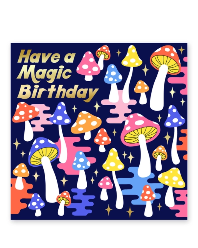Magic Mushrooms Birthday Card - Central 23