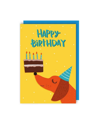 Sausage Cake Birthday Greeting Card