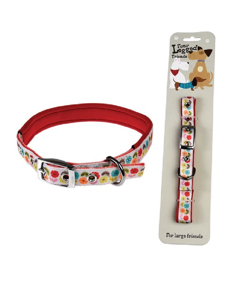 Floral Dog Collar Large