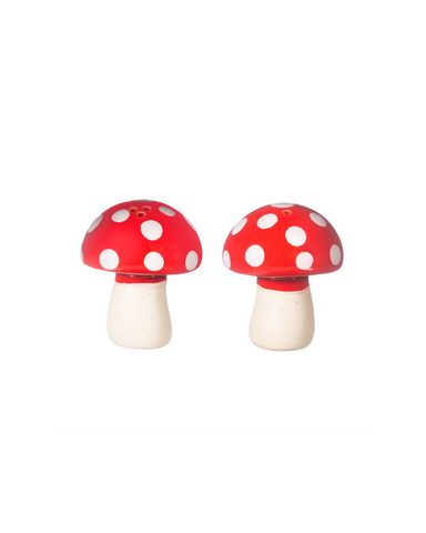 Red Mushroom Salt and Pepper Set