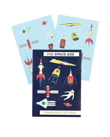 Space Age Temporary Tattoos