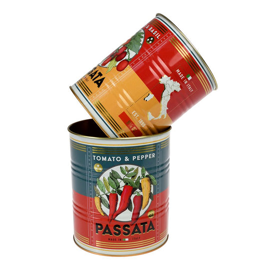 Passata Storage Tins Set Of 2