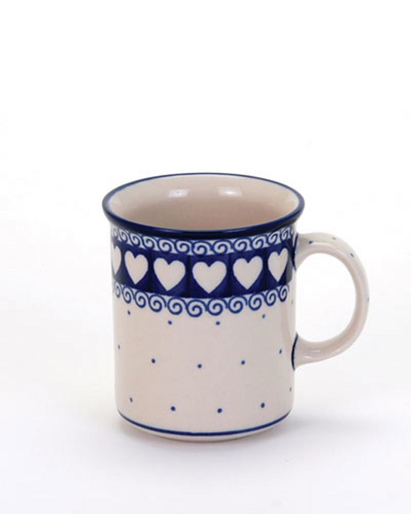 Handmade Blue Polish Pottery Everyday Mug