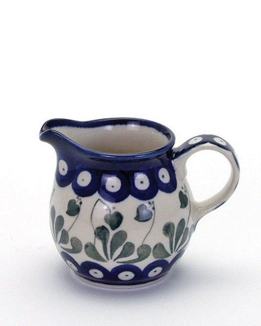 Handmade Blue Polish Pottery Creamer Jug