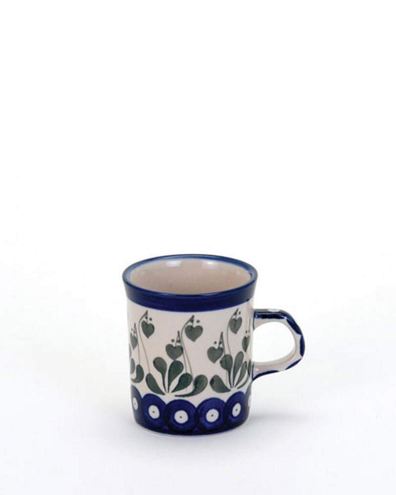 Handmade Blue Polish Pottery Mini Mug