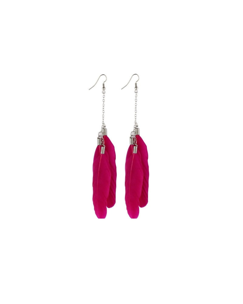 Drop Feather Earrings Assorted
