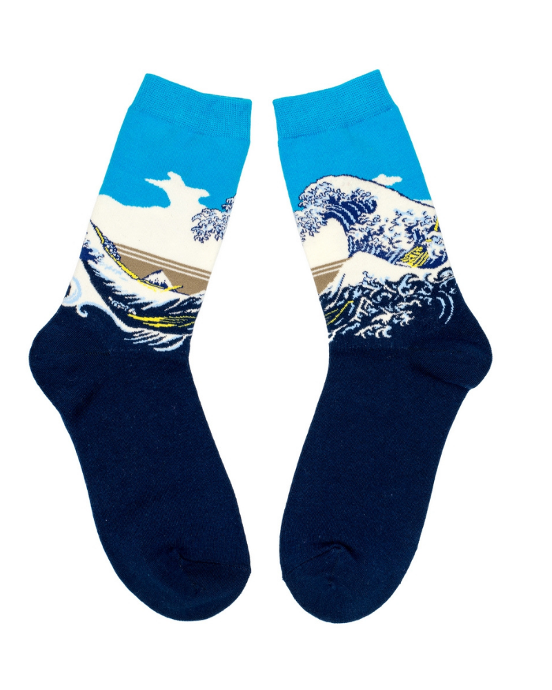 Hokusai The Great Wave Mens Crew Socks