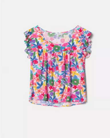 Bright floral top - Compania Fantastica