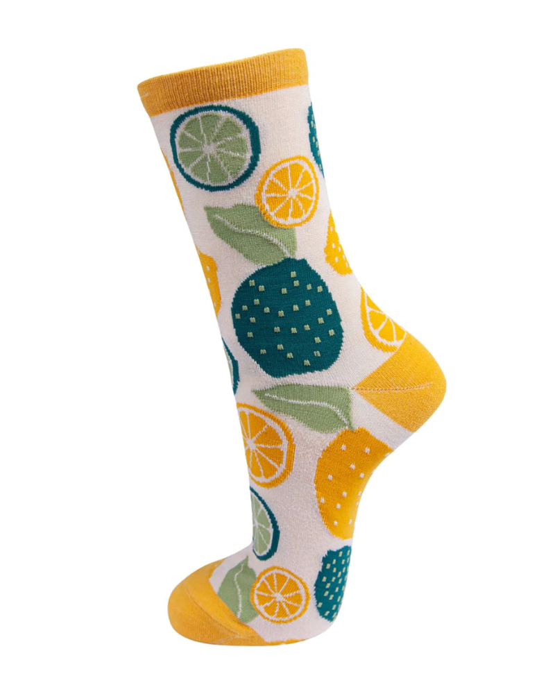Lemons & Limes | Ladies Bamboo Socks
