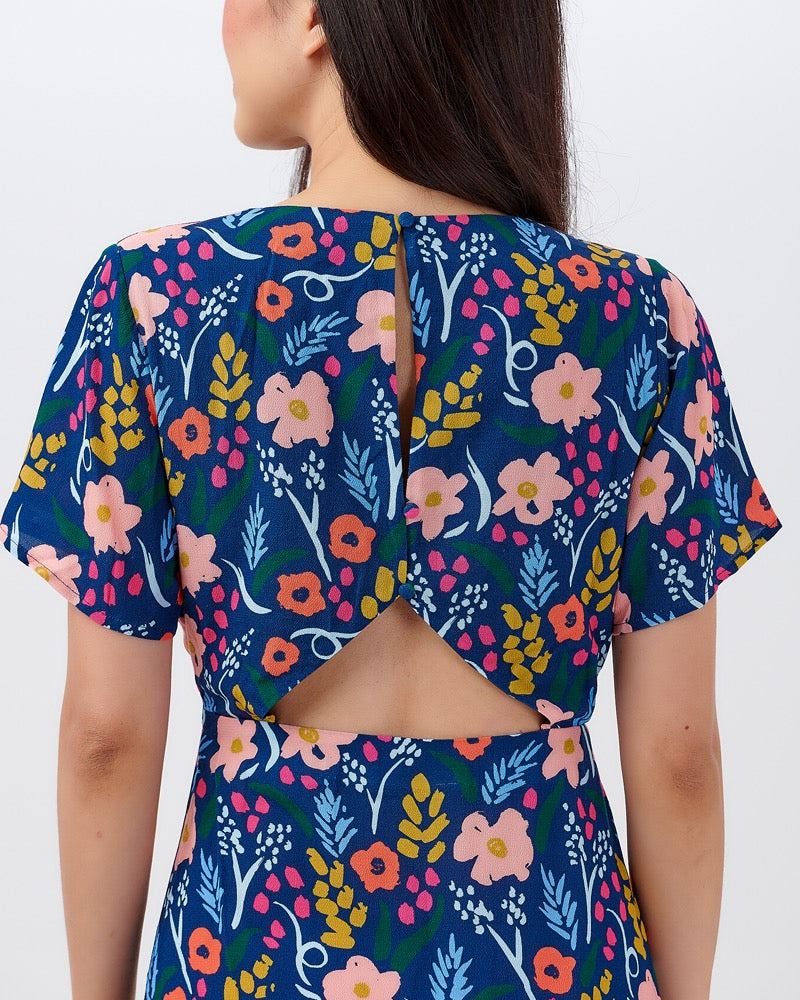 Painted Flowers Alessandra Dress By Sugarhill Boutique