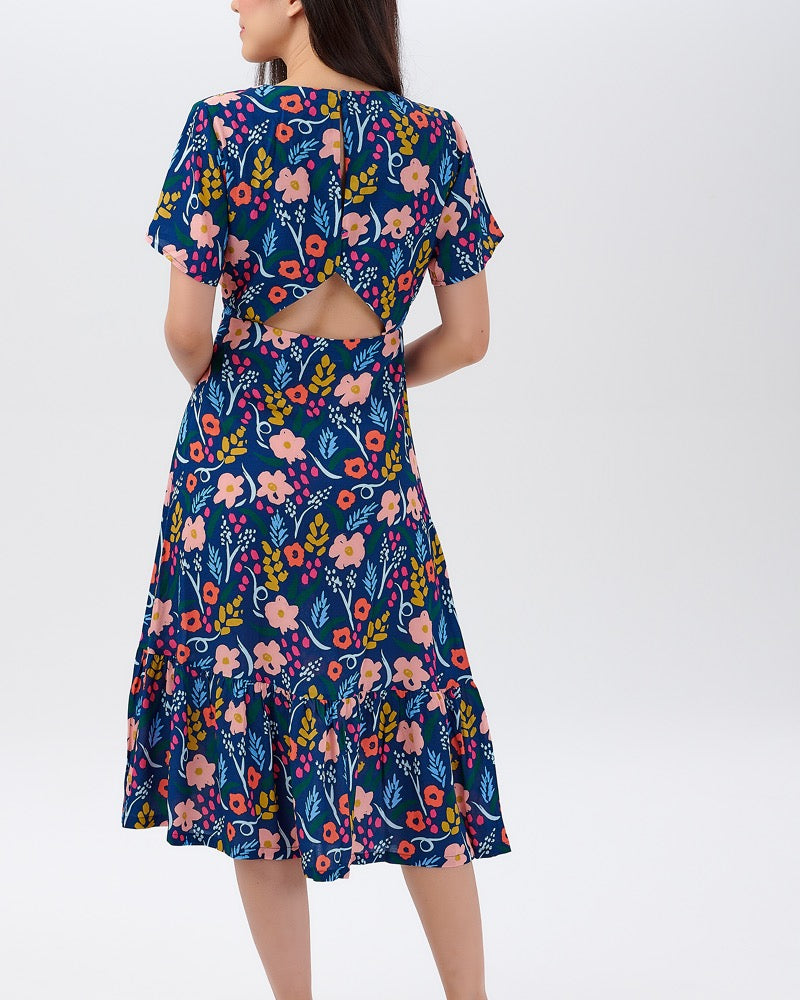Painted Flowers Alessandra Dress By Sugarhill Boutique