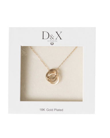 Gold Rings Gift Boxed Necklace