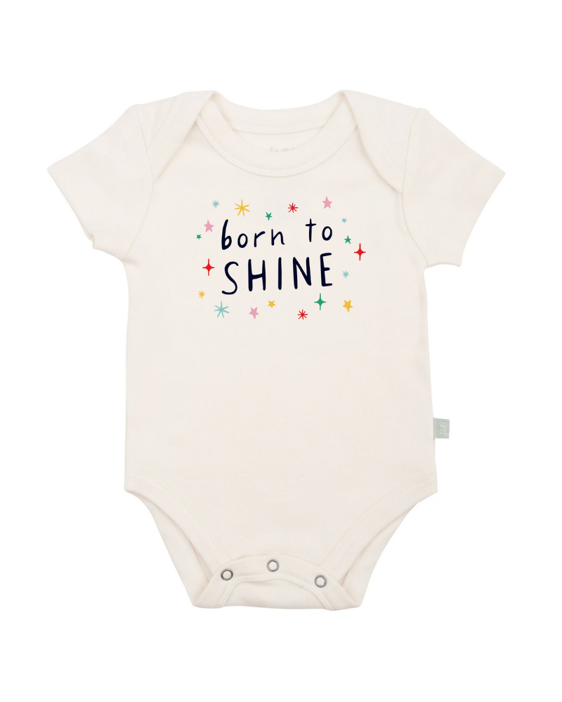 Born To Shine Baby Bodysuit Organic Cotton