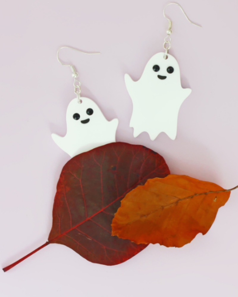 Ghost Dangly Earrings