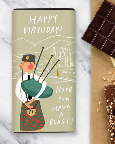 Happy Birthday Scottish Chocolate Bar Artist Collab