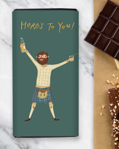 Here's To You Scottish Chocolate Bar Artist Collab