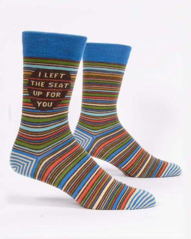 I Left The Seat Up For You Men's Crew Socks