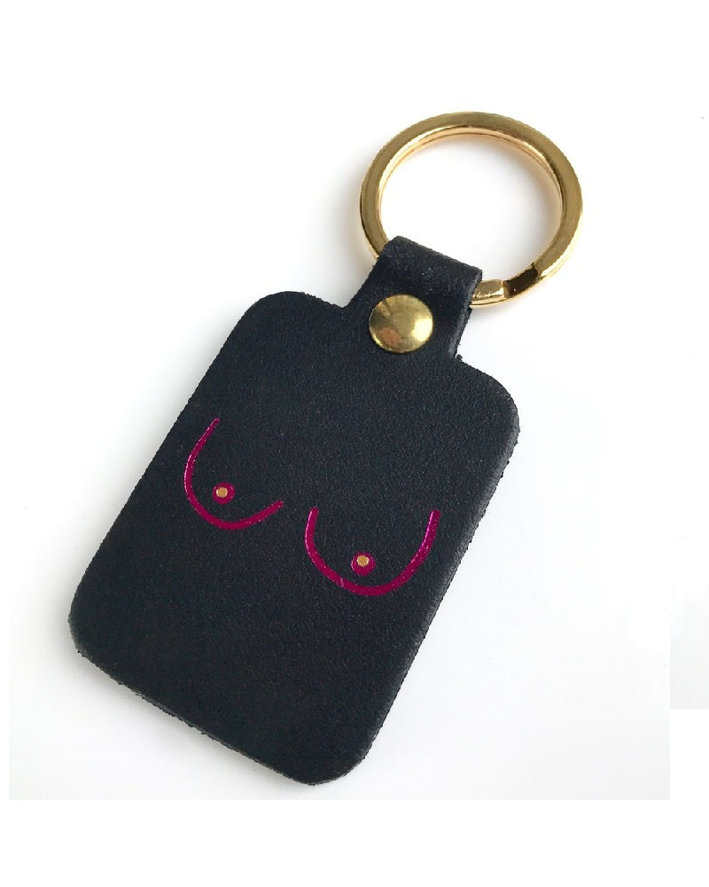 Boob Leather Keyring By Ark Colour Design