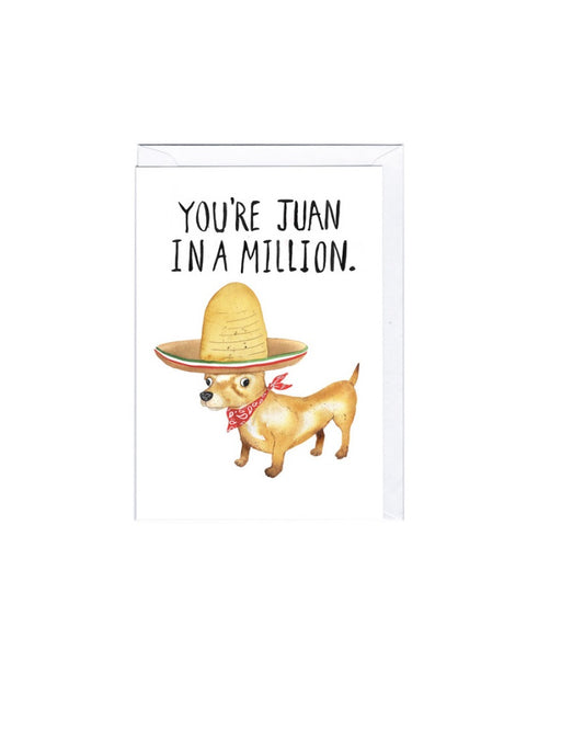 Juan In A Million Greeting Card