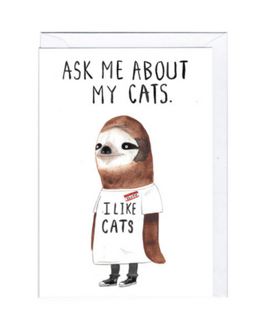I Like Cats Greeting Card