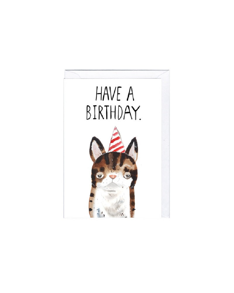 Birthday Cat Greeting Card