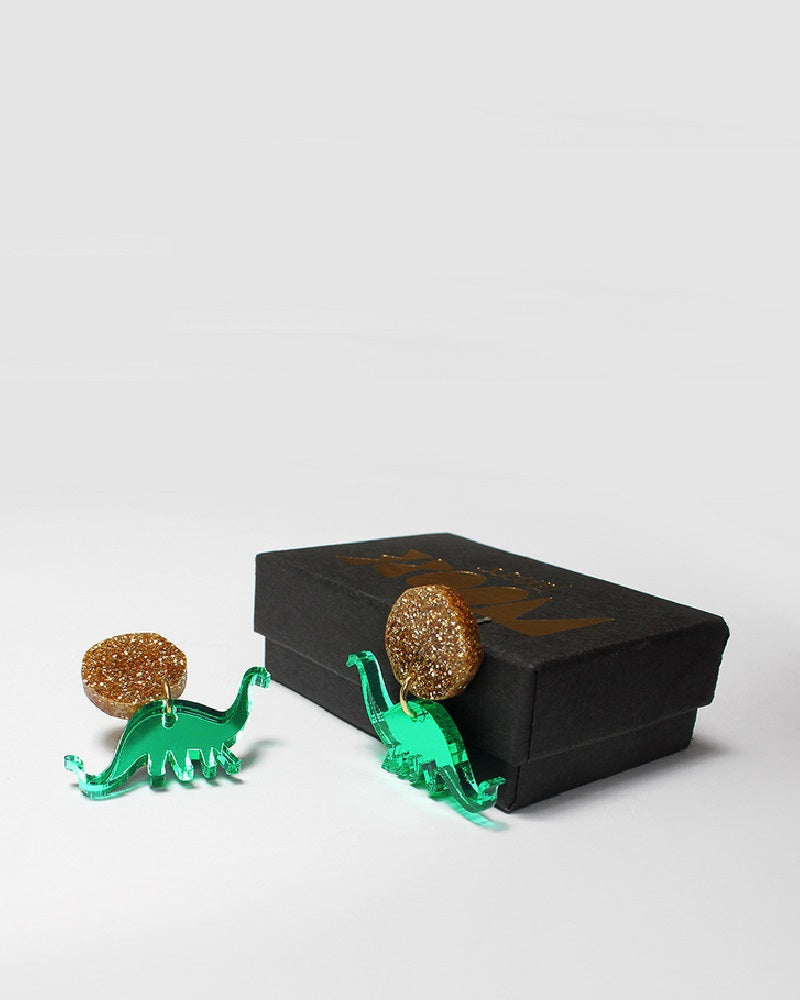 Jurassica Apatosaurus Dinosaur Earrings
