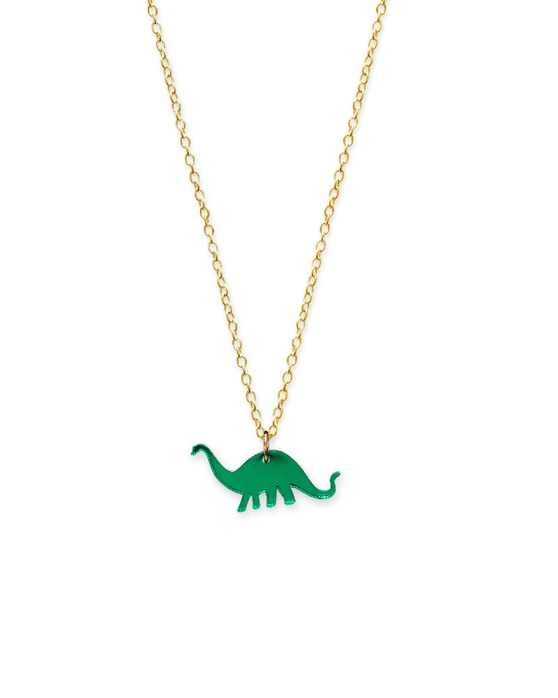 Jurassica Mini Apatosaurus Dinosaur Pendant Necklace