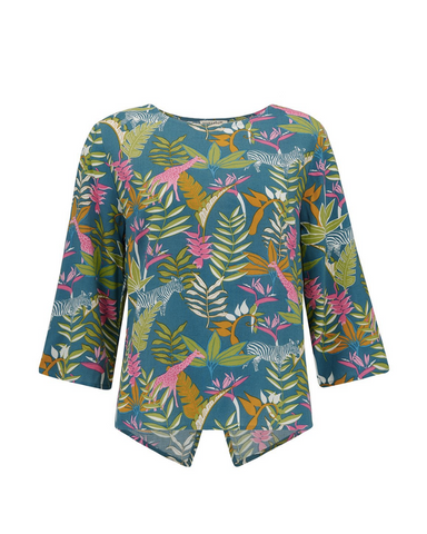 Lexi Paradise Jungle Open Back Top Sugarhill Brighton