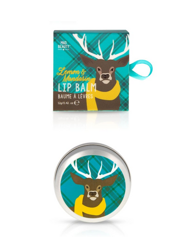 Scottish Stag Deer Lemon And Mandarin Scented Lip Balm