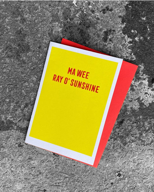 Wee Ray Of Sunshine Card