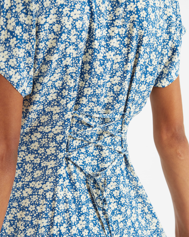 Prudence Periwinkle Print Shirt Dress
