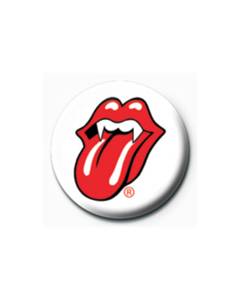 Rolling Stones Fangs Button Badge
