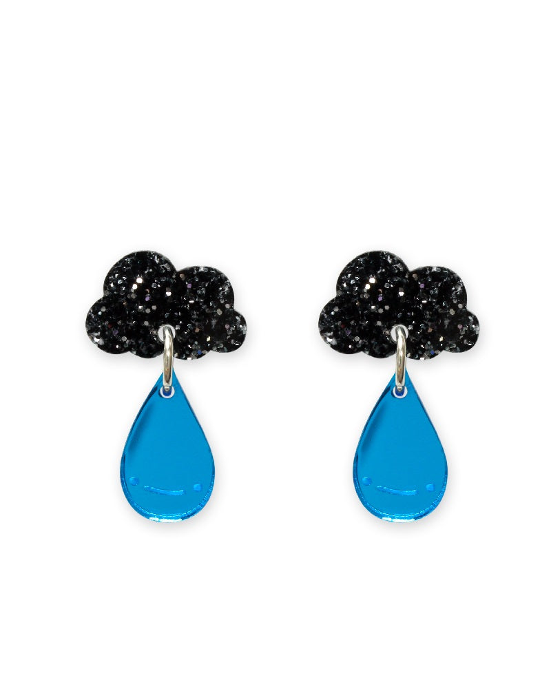 Raincloud Glitter Earrings