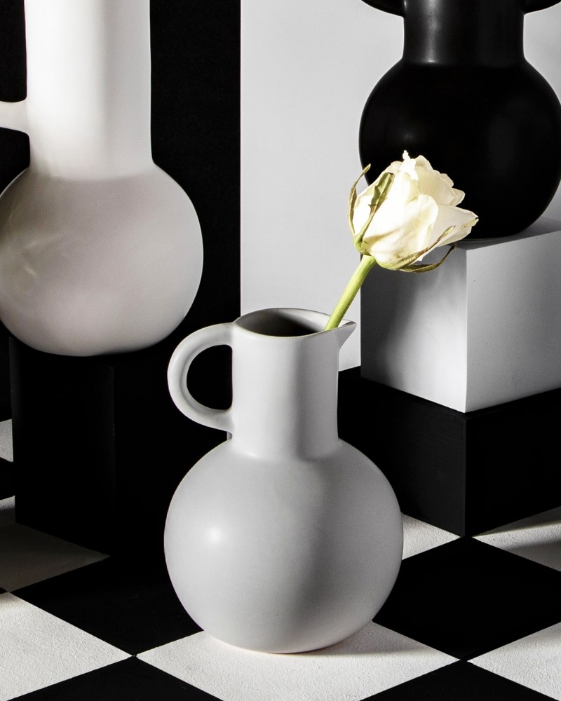 Small Amphora Jug Vase Grey