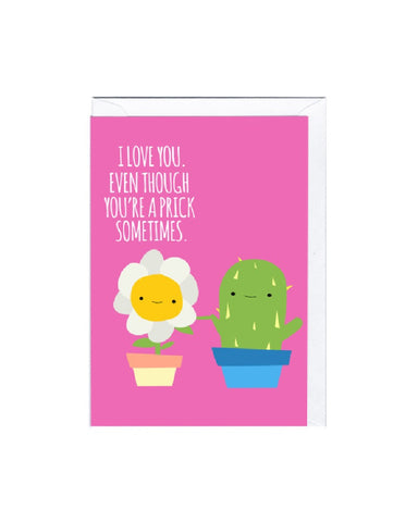 Prick Greeting Card