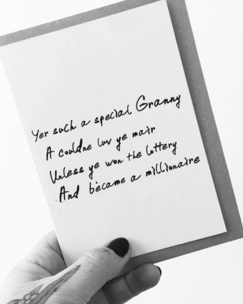Granny Poetry Card