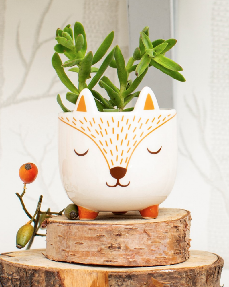 Mini Scandi Fox Planter