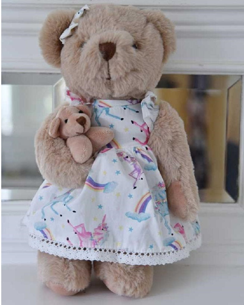 Teddy In Unicorn Dress