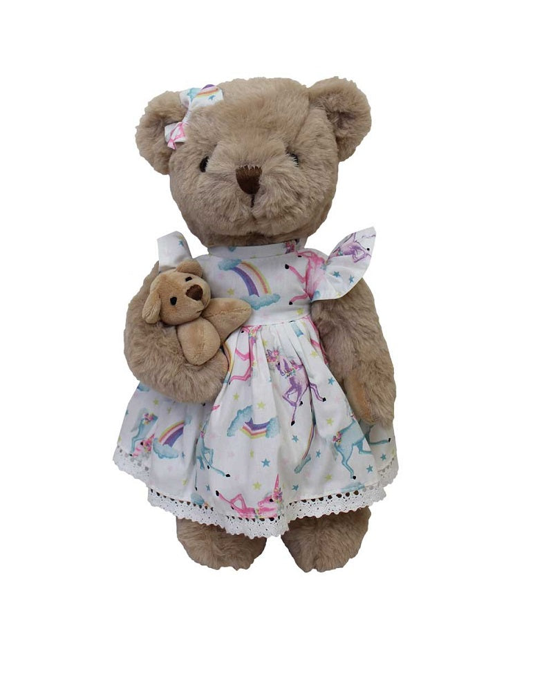 Teddy In Unicorn Dress