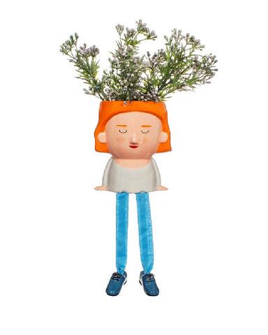 Mum Planter With Dangling Legs