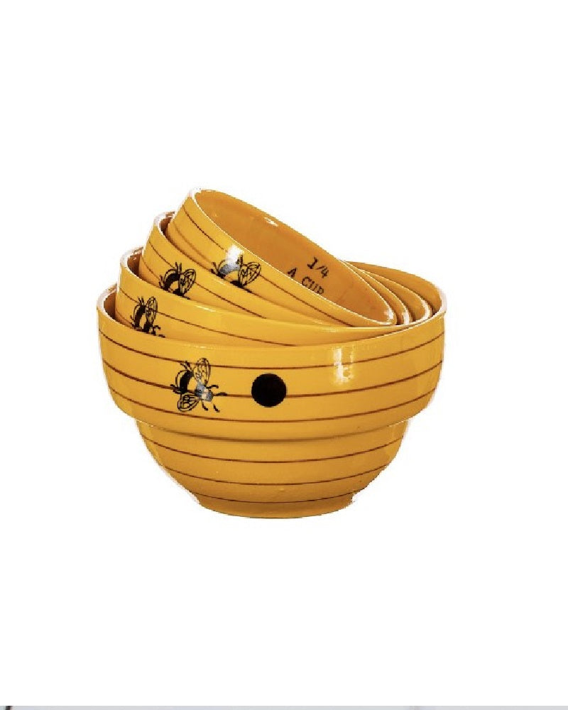 Sass and Belle Bee Measuring Bowls, beehive design.