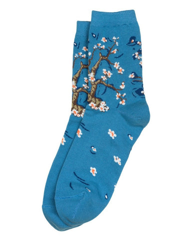 Almond Blossom Ladies Crew Socks