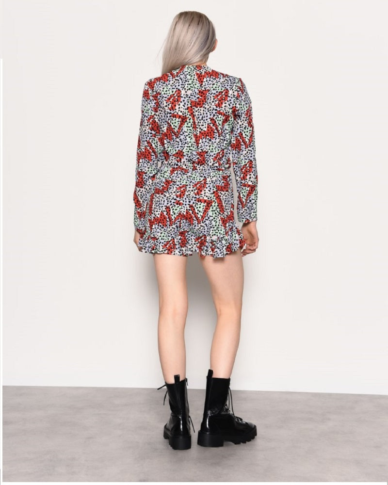 Geometric Print Playsuit