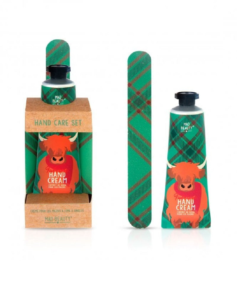 Scottish Highland Cow Tuberose Scented Hand Care Set
