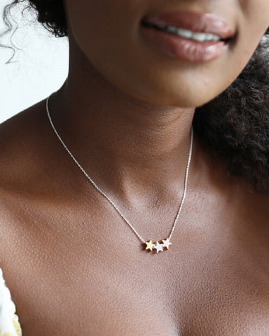 Triple Star Necklace
