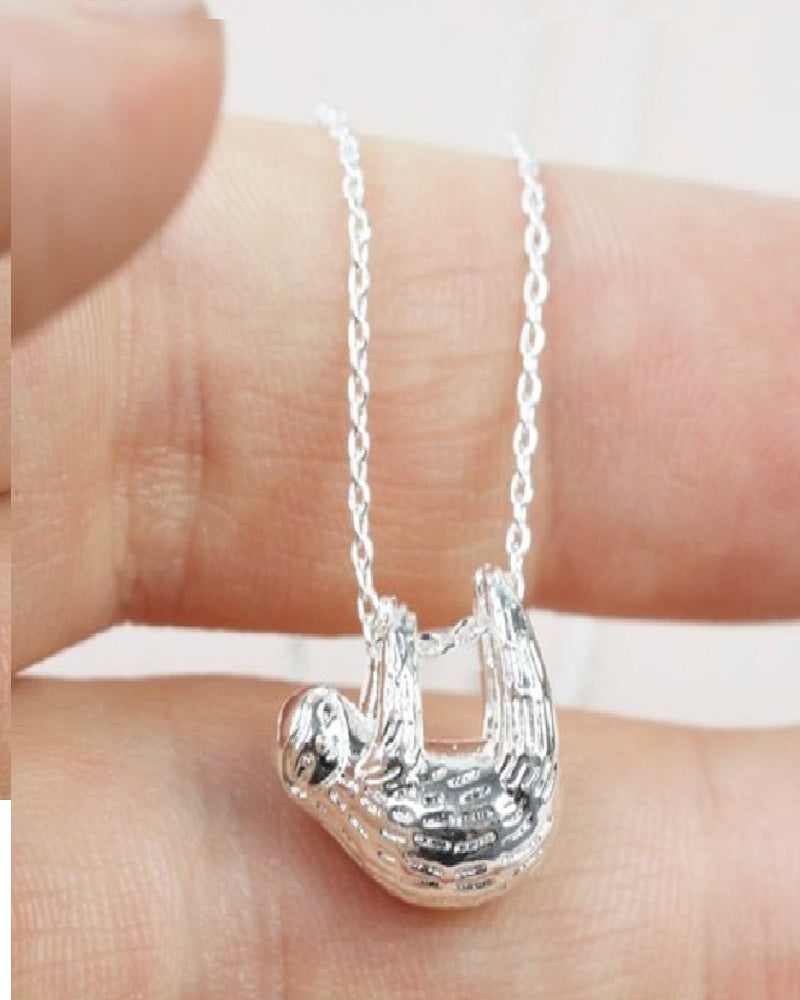 Silver Sloth Necklace